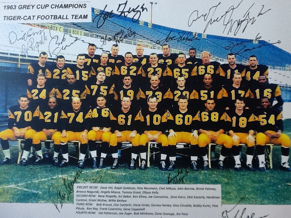 1963 Hamilton Grey cup Champs